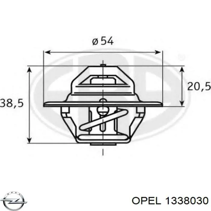 Купить 1338030 Opel Автомобильный термостат