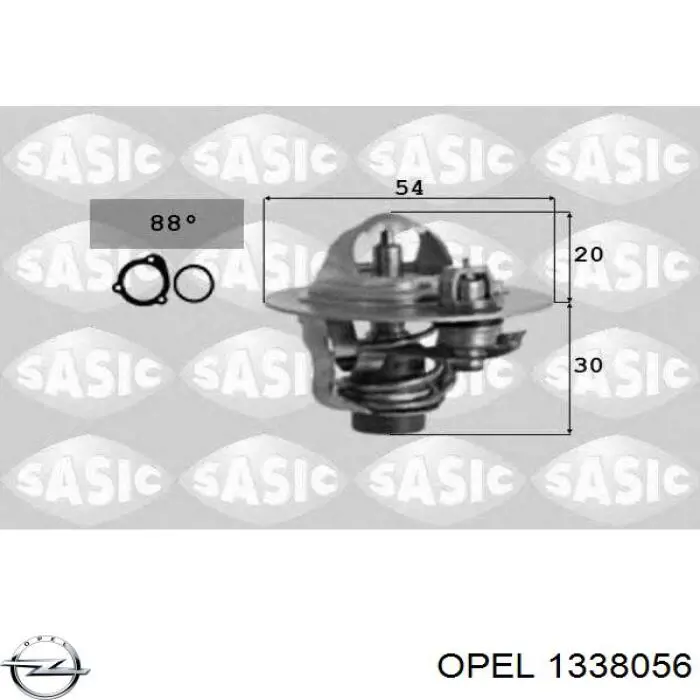 Термостат в корпусе Opel 1338056 цена, от 11.60 USD