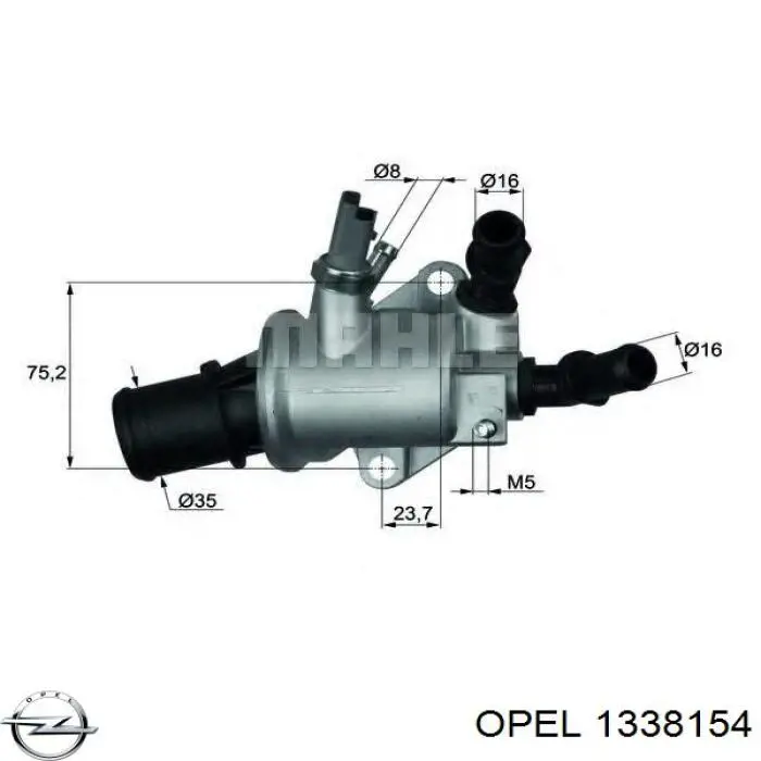 Термостат 1338154 Opel