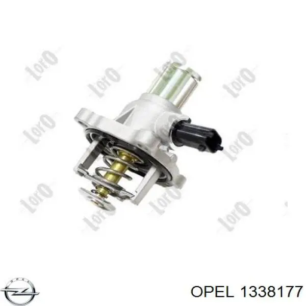 1338177 Opel Корпус термостата в сборе