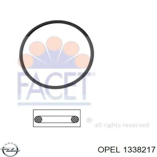 1338217 Opel прокладка термостата