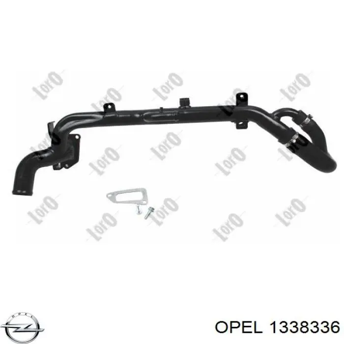 1338336 Opel шланг (патрубок системы охлаждения)