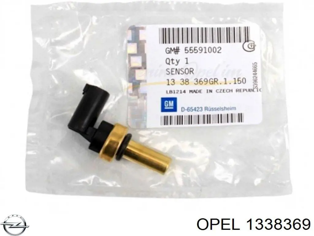 1338369 Opel датчик температуры охлаждающей жидкости