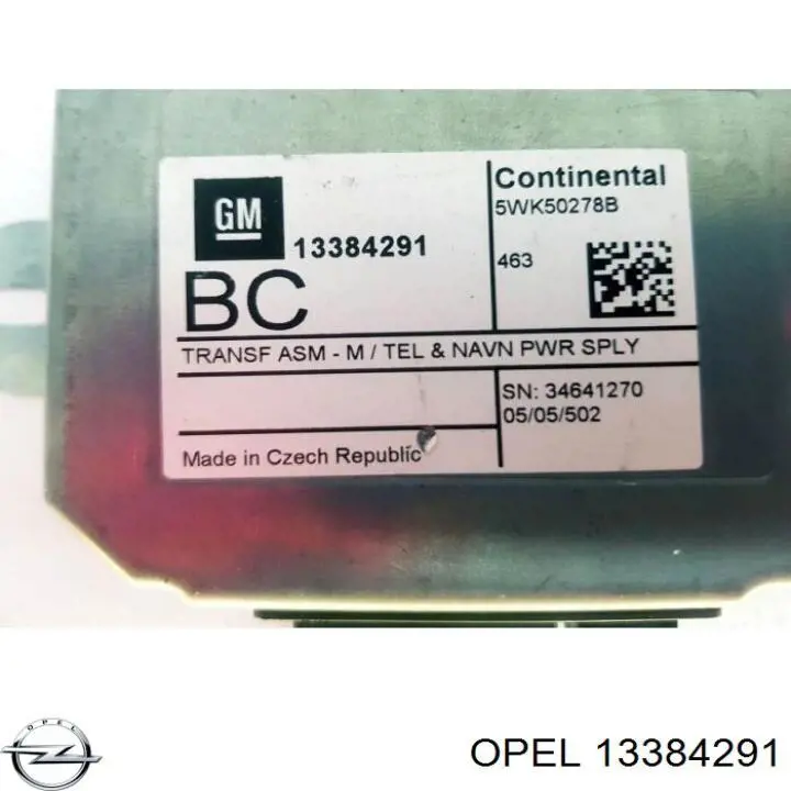 Блок управления навигацией Opel 13384291 цена, от 12.67 USD