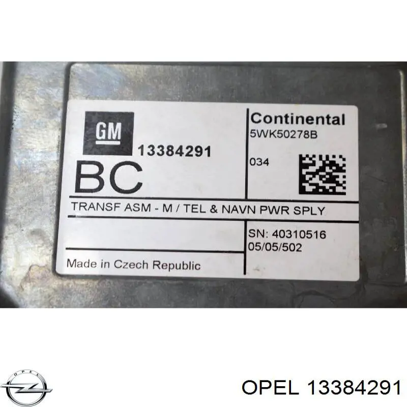 13384291 Opel Блок управления навигацией