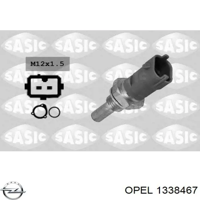 Датчик температуры охлаждающей жидкости 1338467 Opel