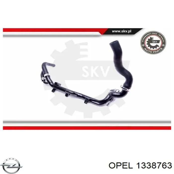 1338763 Opel патрубок системи охолодження