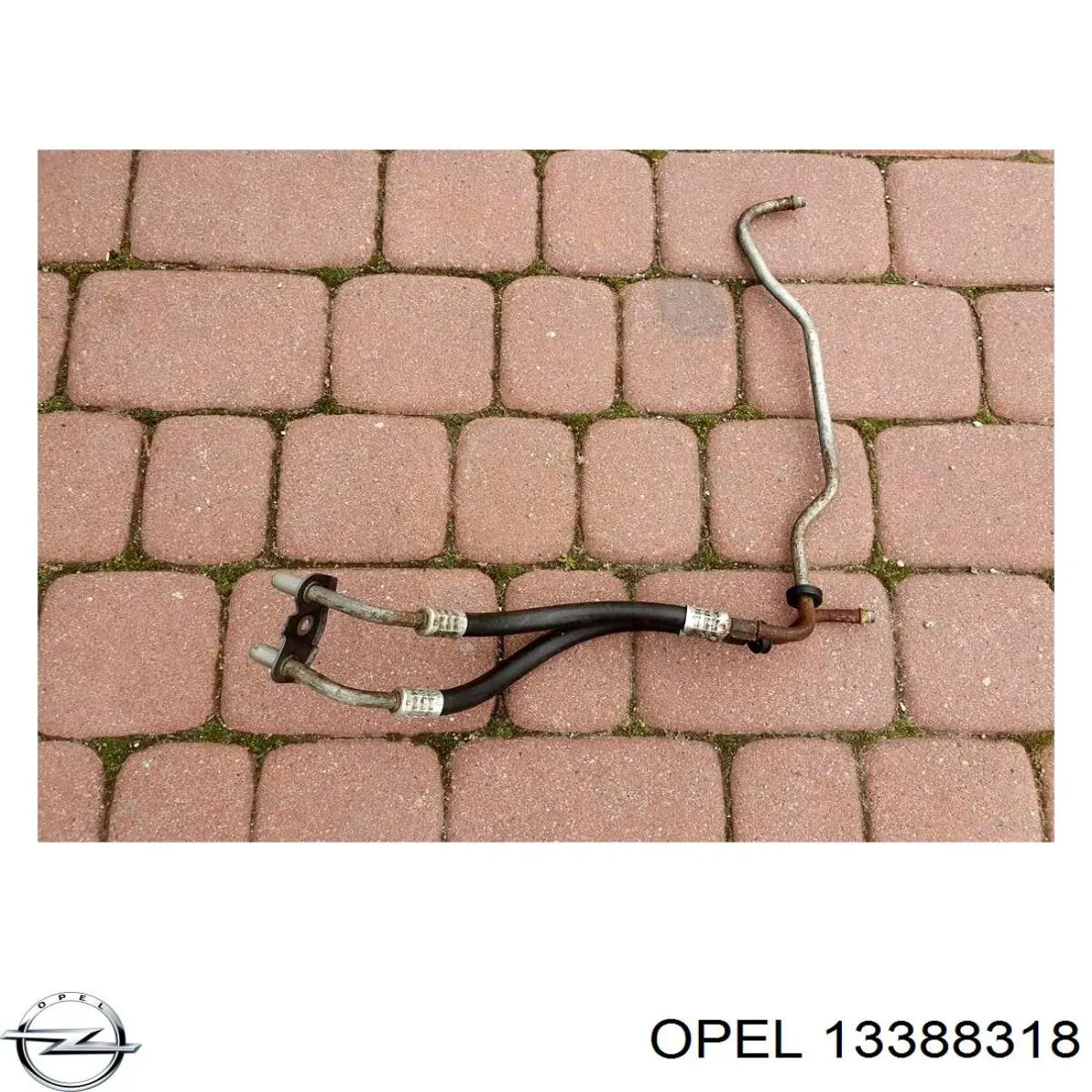 1818744 Opel Патрубок отопителя, обратка