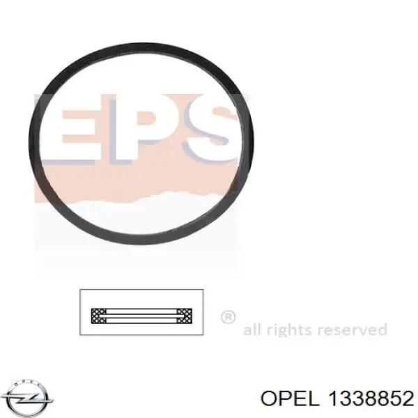 Прокладка термостата Opel 1338852