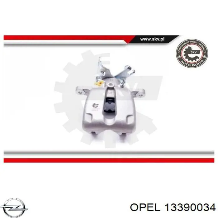 Суппорт задний правый 13390034 Opel