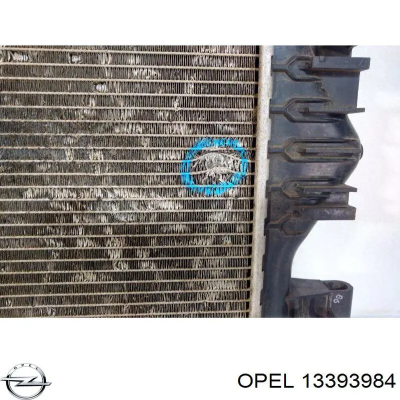 13393984 Opel радиатор