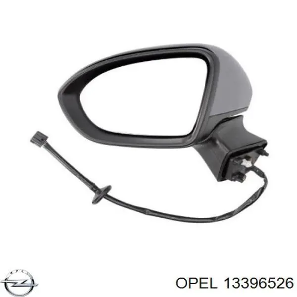13396526 Opel зеркальный элемент зеркала заднего вида левого