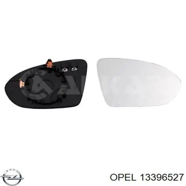 Стекло зеркала заднего вида, правого Opel 13396527 цена, от 15.90 USD