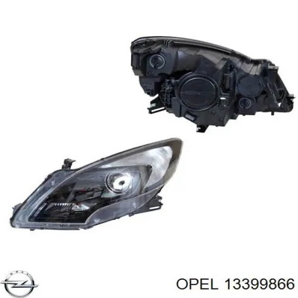 13399866 Opel luz esquerda