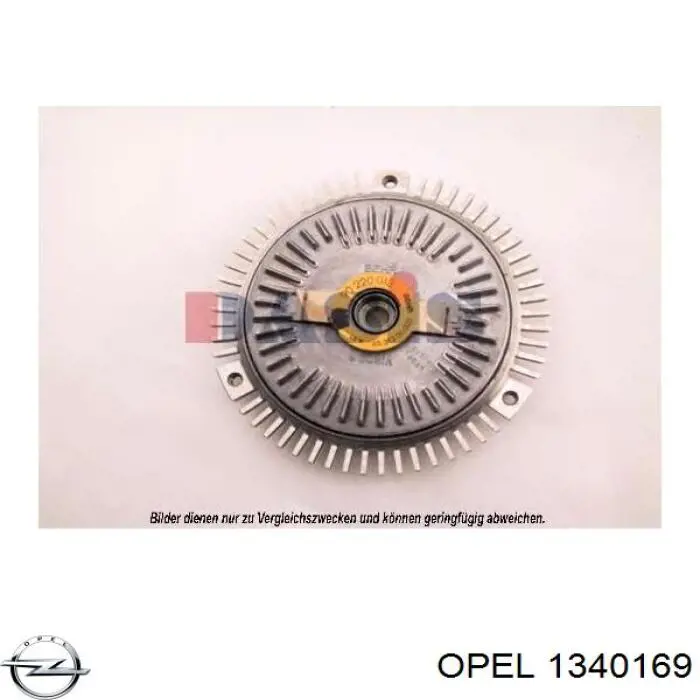 1340169 Opel acoplamento viscoso de ventilador de esfriamento