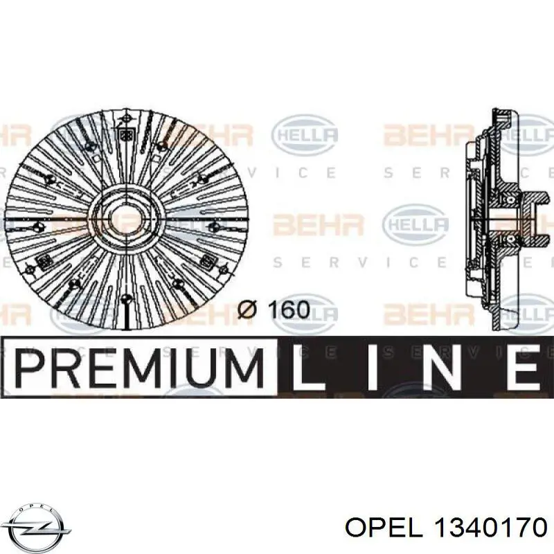 Вискозная муфта Opel 1340170 цена, от 41.34 USD