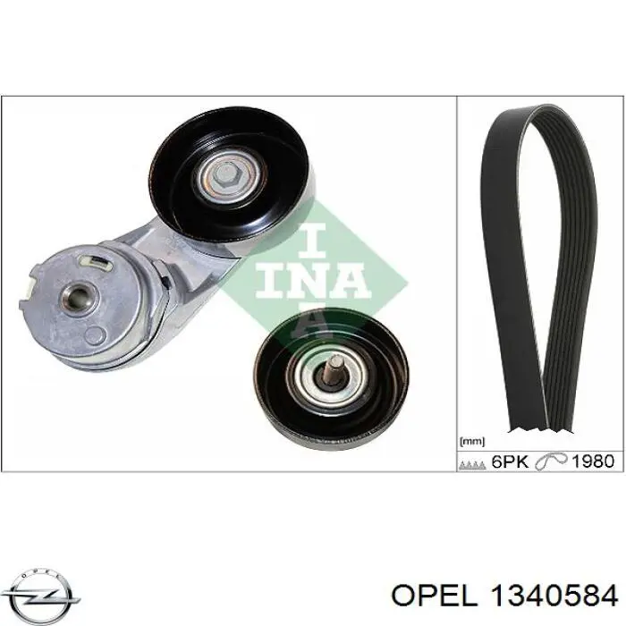 Купить 1340584 Opel Натяжитель приводного ремня