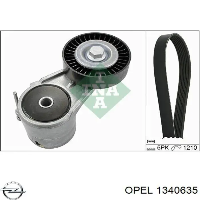 Клиновый ремень Opel 1340635 цена, от 7.27 USD