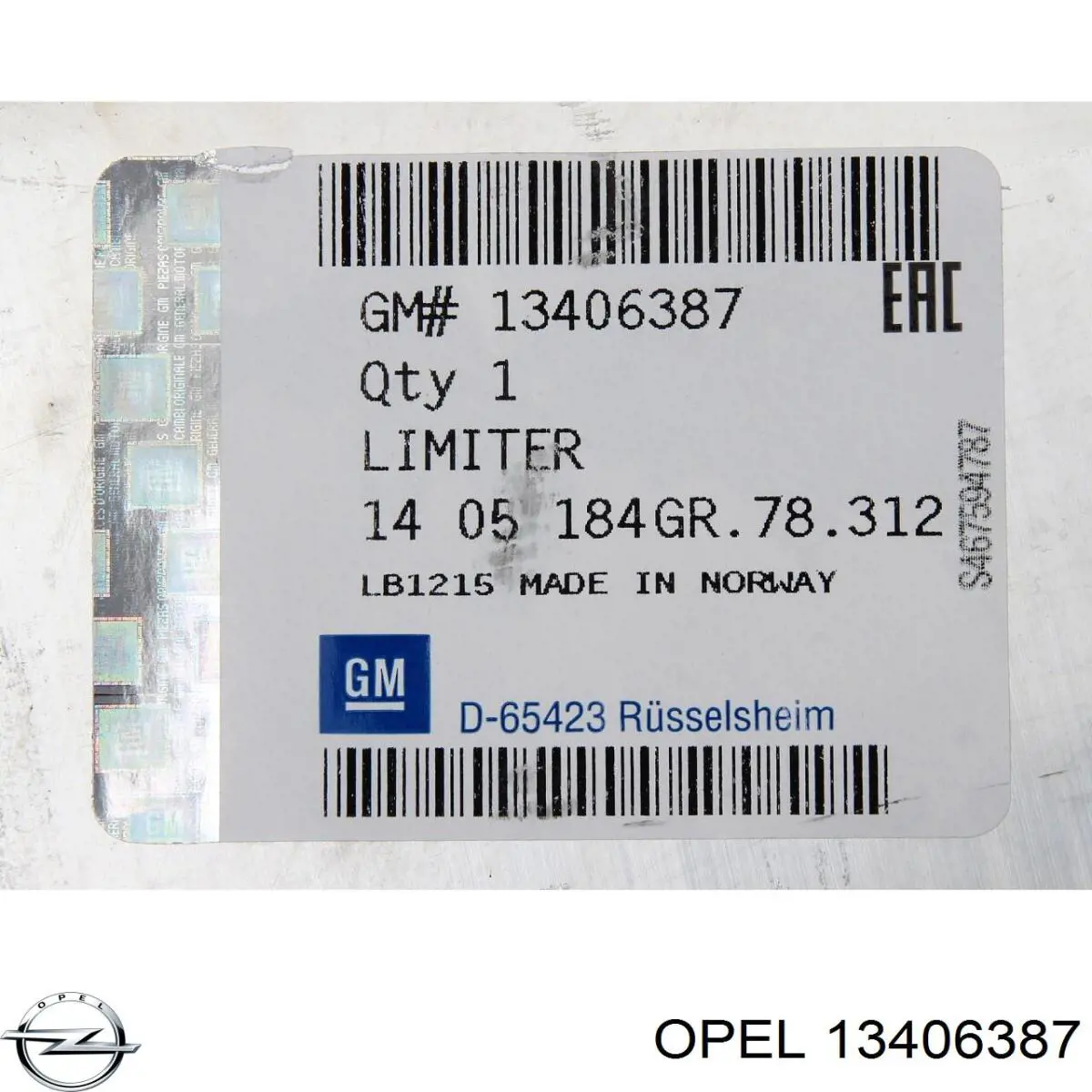 Балка бампера заднего Opel 13406387 цена, от 32.10 USD