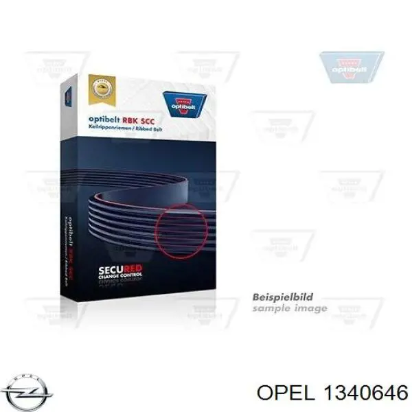 Купить 1340646 Opel Ремень генератора