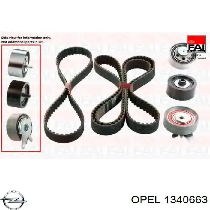 Купить 1340663 Opel Ремень генератора