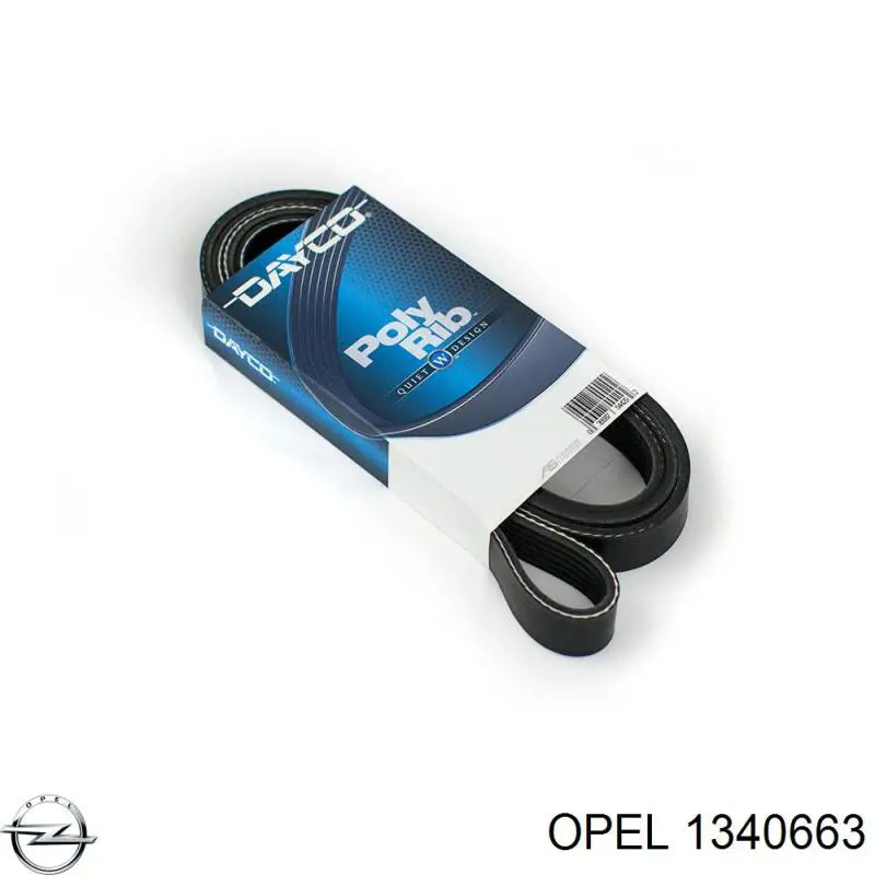Ремень генератора 1340663 Opel