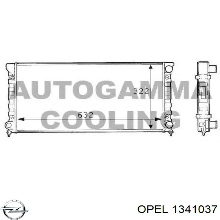 Датчик температуры радиатора Opel 1341037 цена, от 10.66 USD