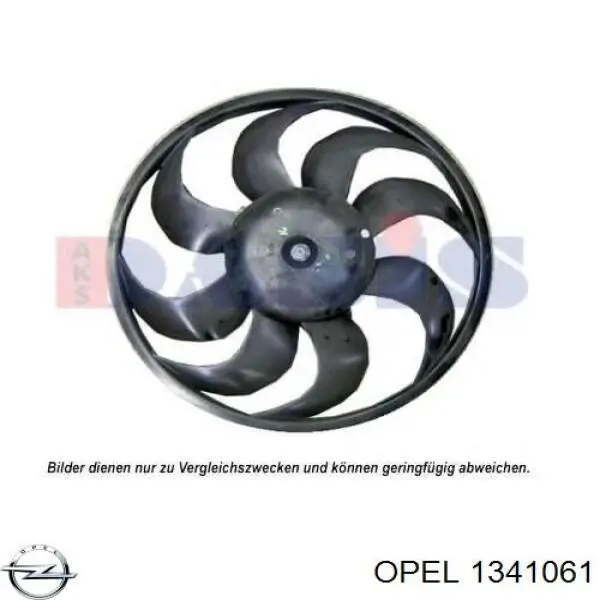 1341061 Opel Вентилятор радиатора