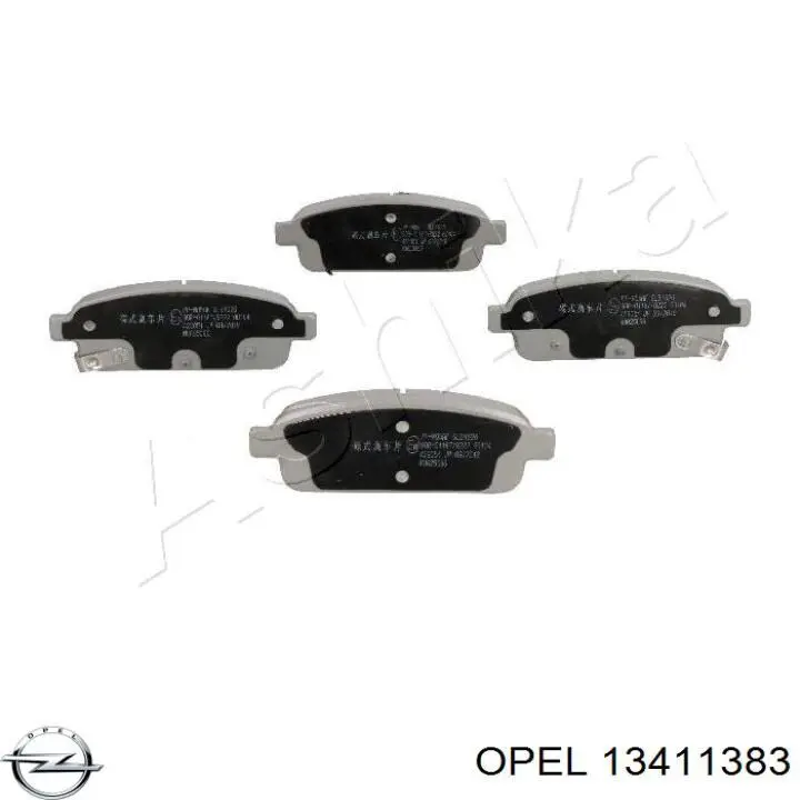 Колодки дисковые  Opel 13411383 цена, от 20.52 USD