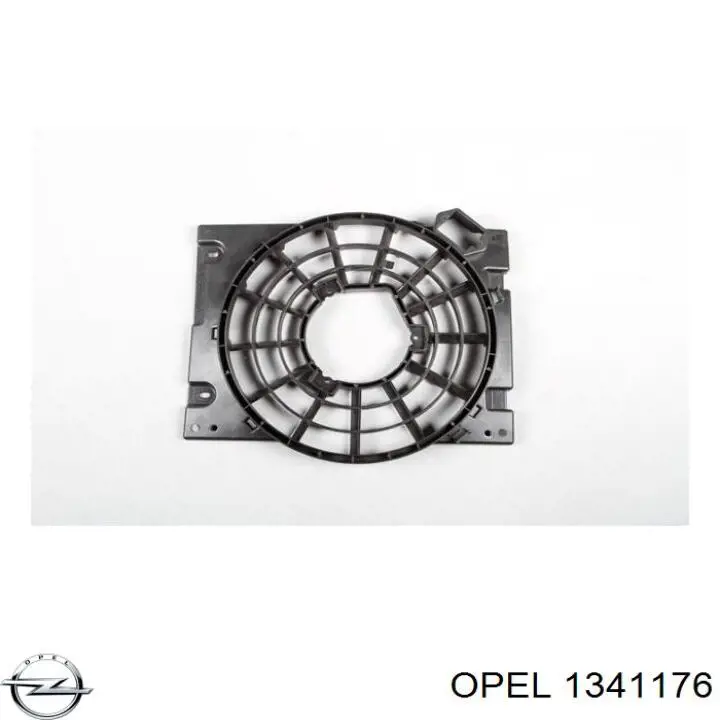 1341176 Opel difusor do radiador de aparelho de ar condicionado