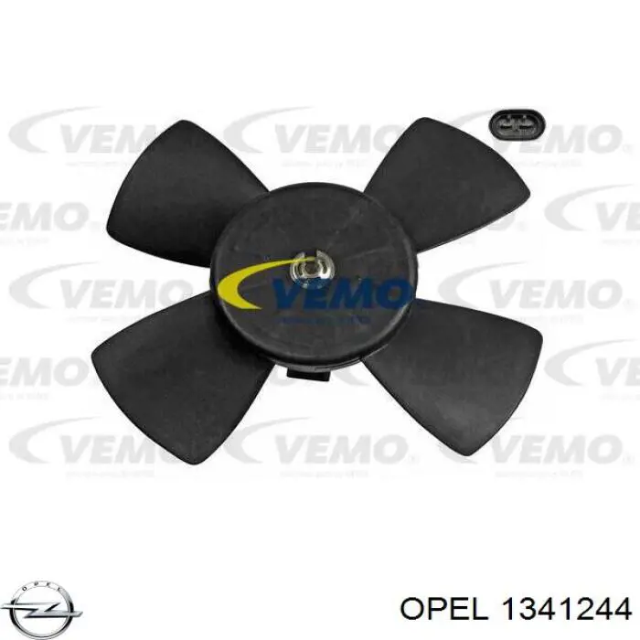 Электровентилятор охлаждения в сборе Opel 1341244 цена, от 35.98 USD
