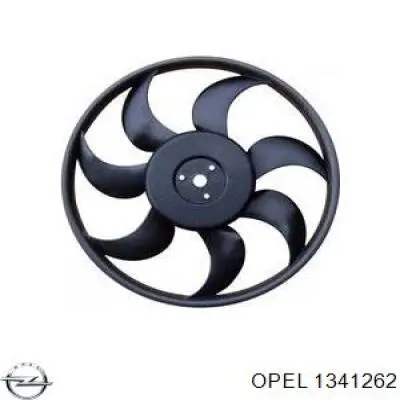 1341262 Opel электровентилятор охлаждения в сборе (мотор+крыльчатка)
