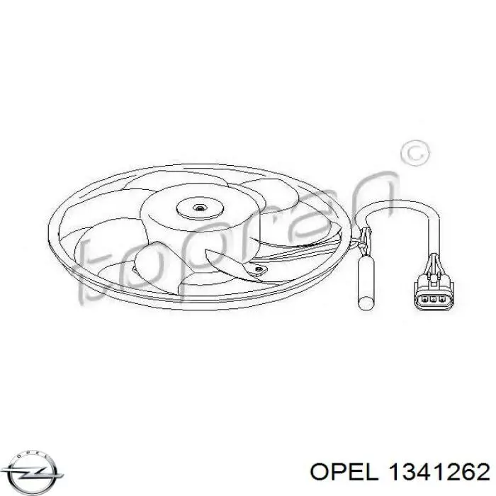 Электровентилятор охлаждения в сборе Opel 1341262 цена, от 58.99 USD