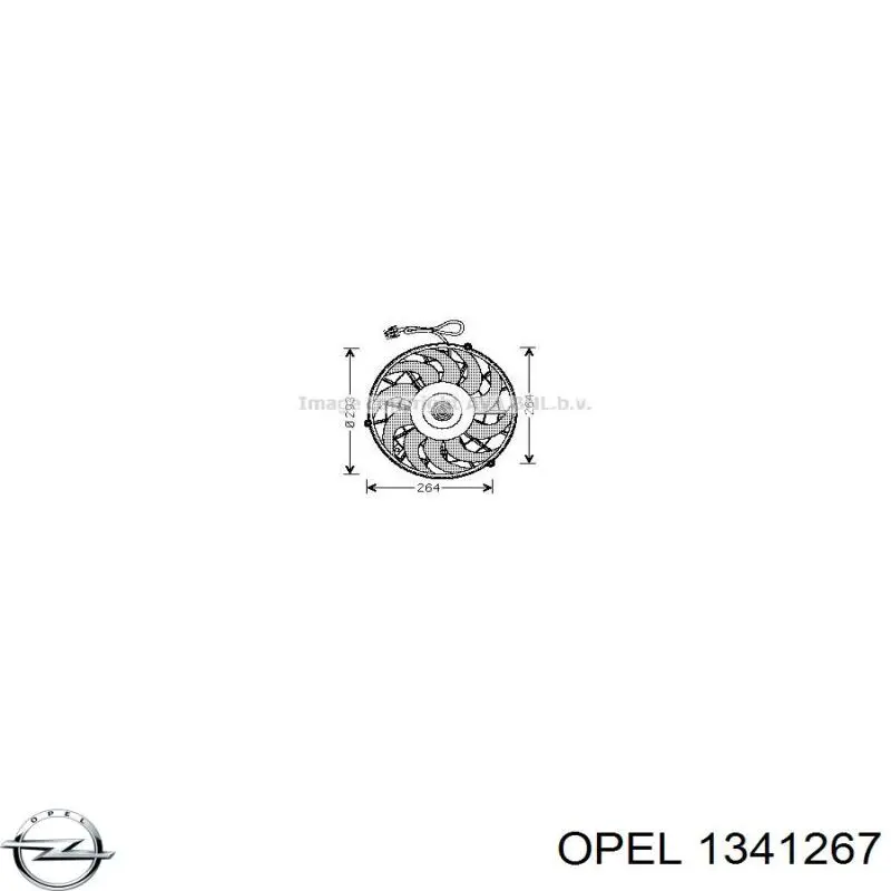 Электровентилятор кондиционера в сборе (мотор+крыльчатка) Opel 1341267 цена, от 100.77 USD