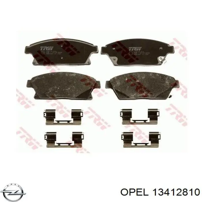 Купить 13412810 Opel Колодки тормозные