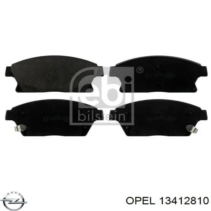 Тормозные колодки Opel 13412810