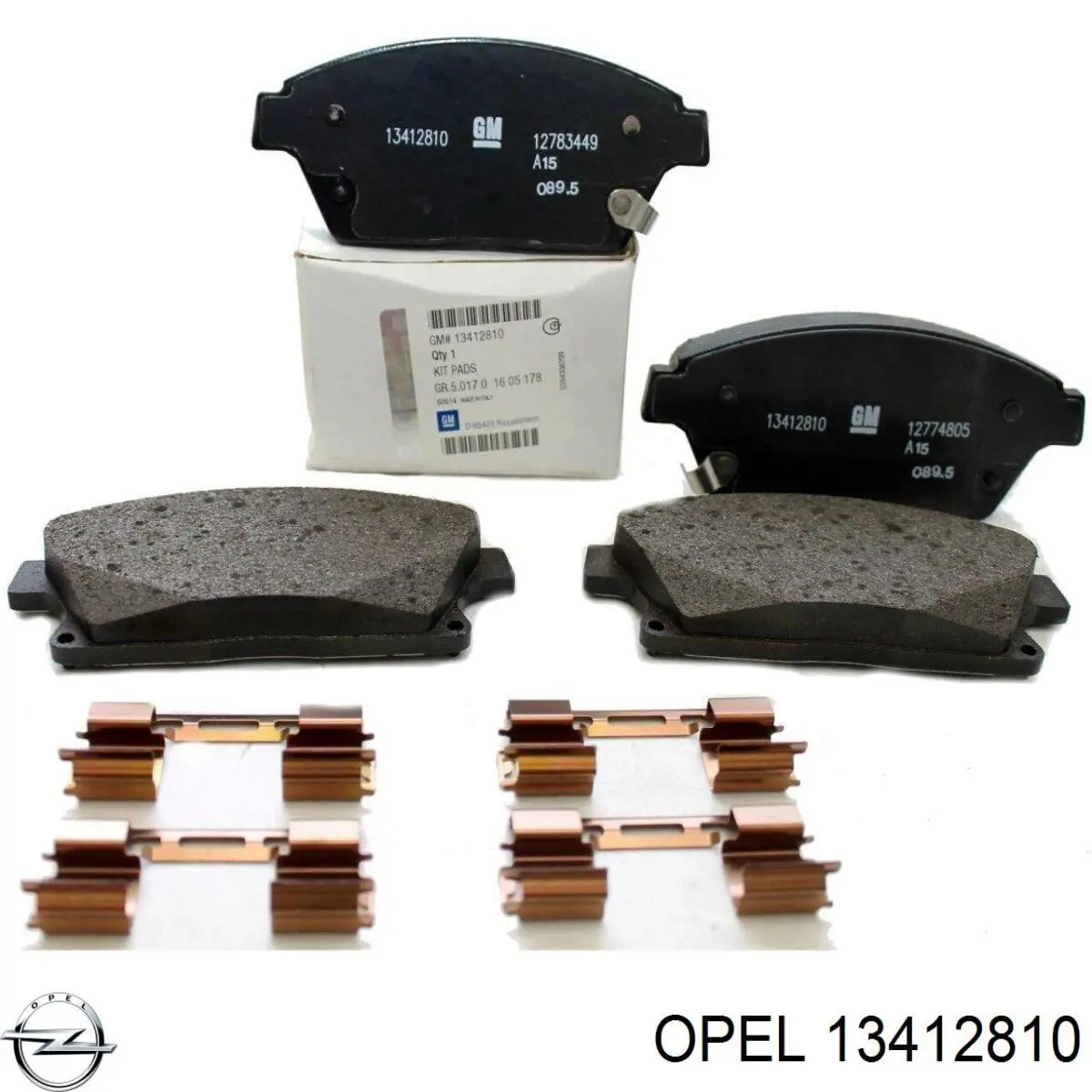 13412810 Opel колодки тормозные передние дисковые