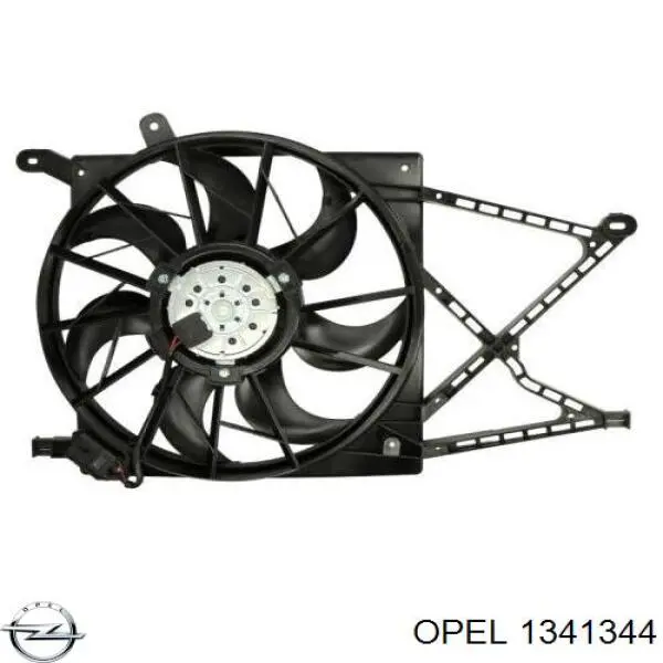 Электровентилятор охлаждения в сборе Opel 1341344 цена, от 67.97 USD