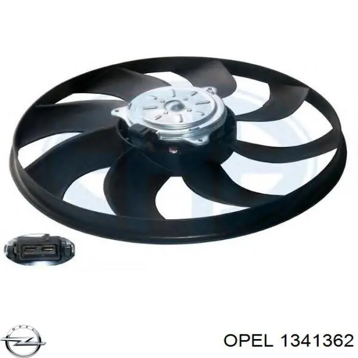 Электровентилятор охлаждения в сборе Opel 1341362 цена, от 69.44 USD