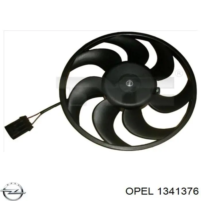 Электровентилятор охлаждения 1341376 Opel