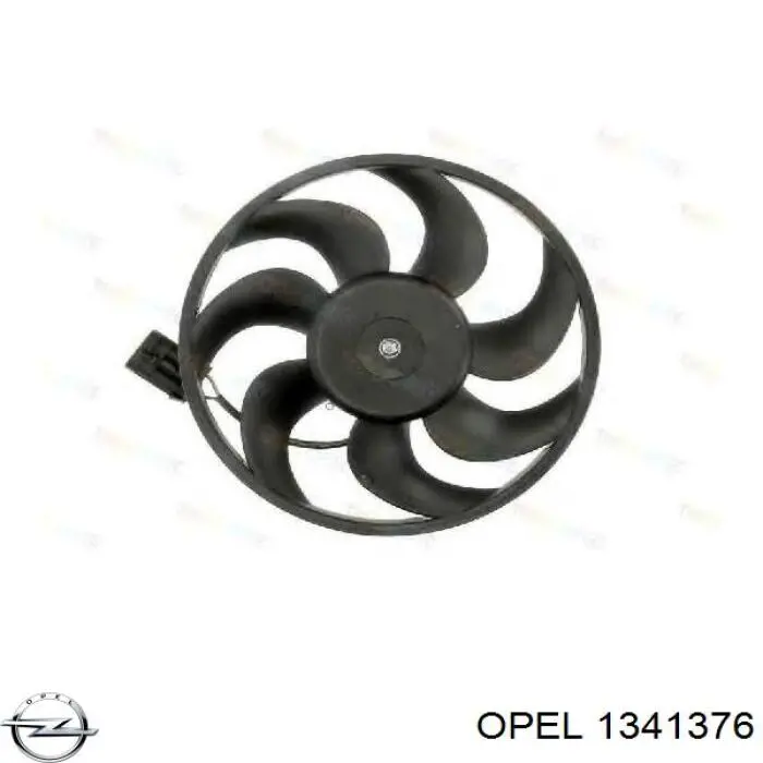 1341376 Opel вентилятор (крыльчатка радиатора кондиционера)