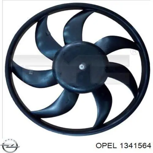 Электровентилятор охлаждения в сборе Opel 1341564 цена, от 41.89 USD