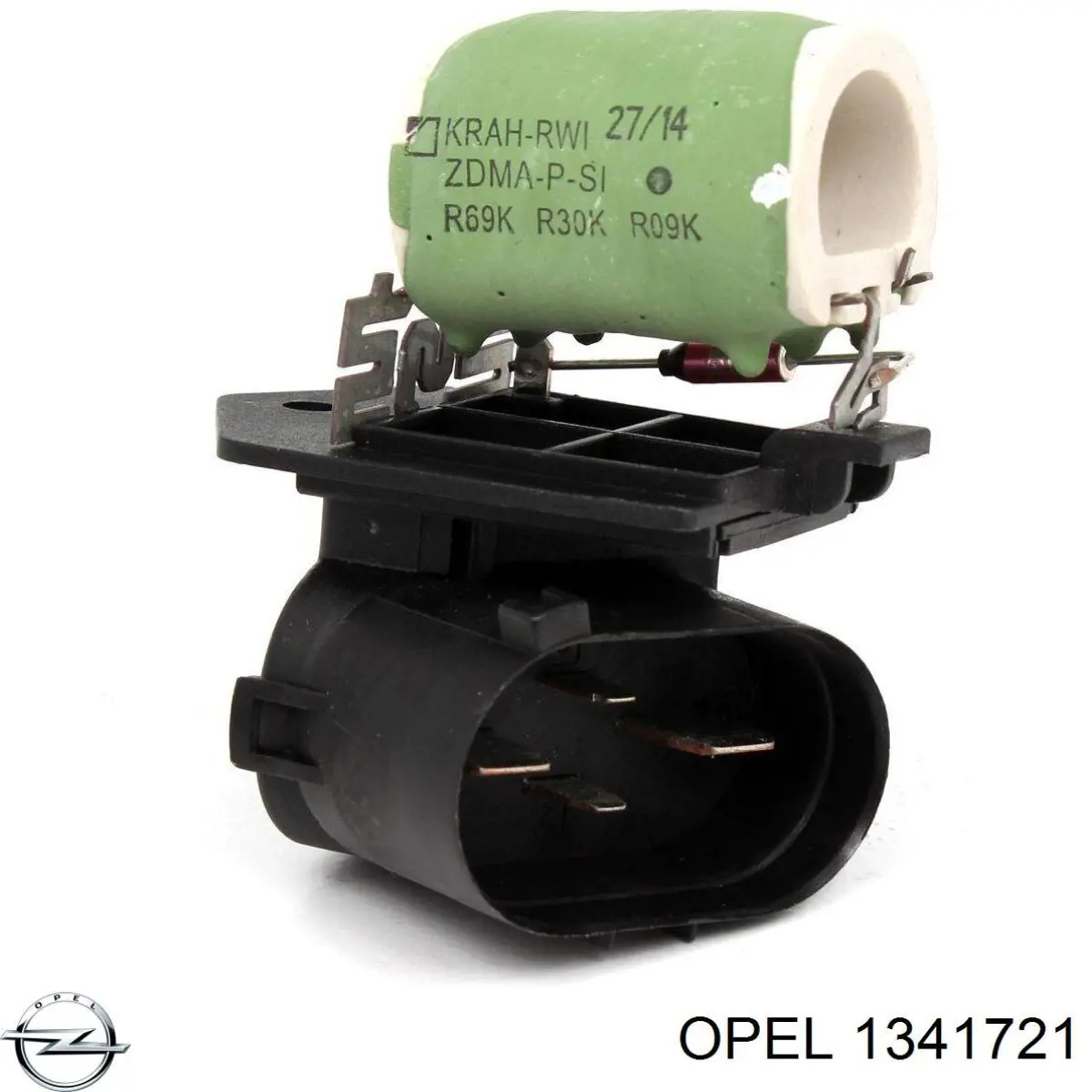 1341721 Opel регулятор оборотов вентилятора охлаждения (блок управления)