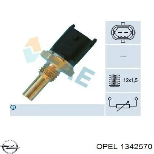 Купить 1342570 Opel Термодатчик охлаждающей жидкости