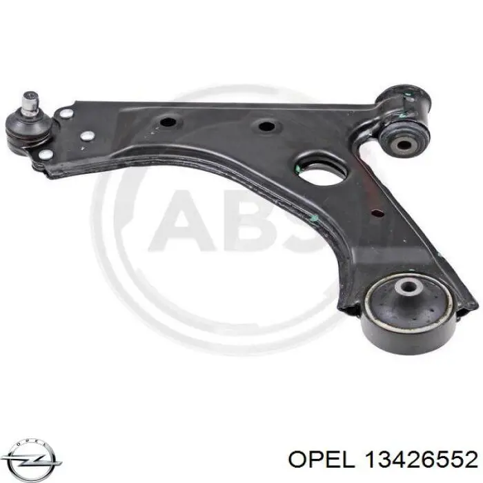 Левый рычаг передней нижней подвески Opel 13426552 цена, от 57.35 USD