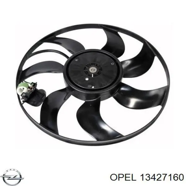 Электровентилятор охлаждения в сборе Opel 13427160 цена, от 29.56 USD