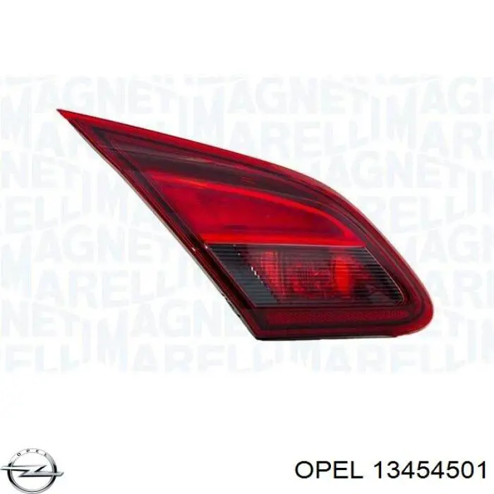 13454501 Opel lanterna traseira direita interna