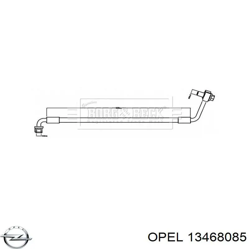 Передний левый тормозной шланг General Motors 13468085