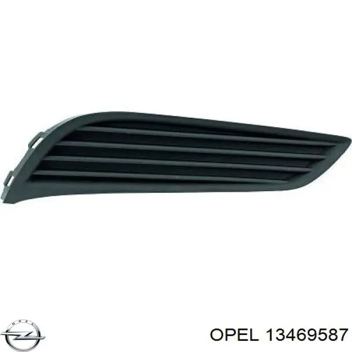 13469587 Opel Заглушка противотуманок, левая