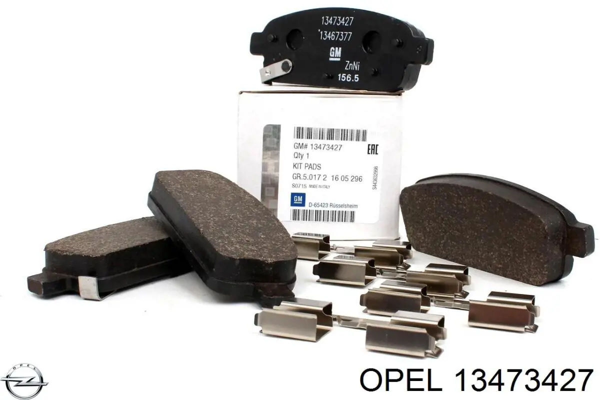 13473427 Opel задние тормозные колодки